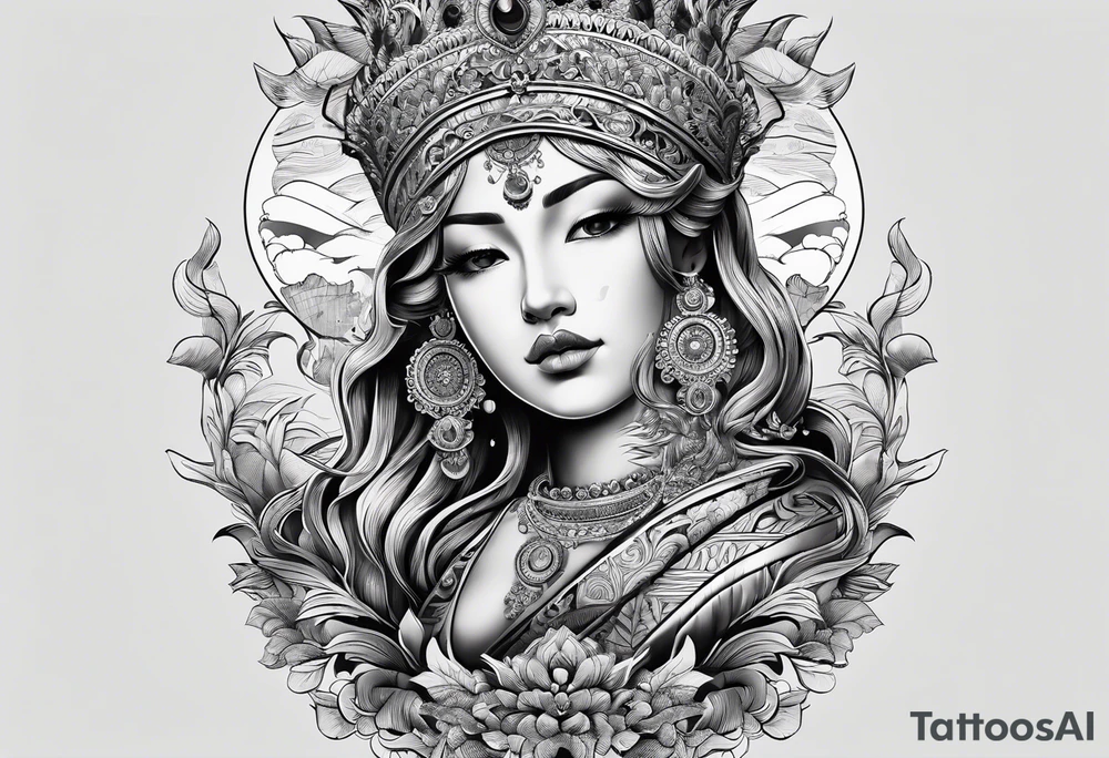 Kaputte Statue gesicht mann tattoo idea