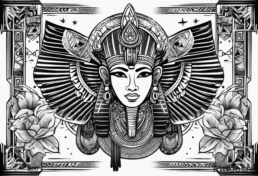 Egyptian symbols tattoo idea