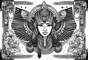 Egyptian symbols tattoo idea