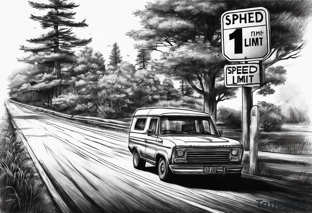 speed limit sign tattoo idea