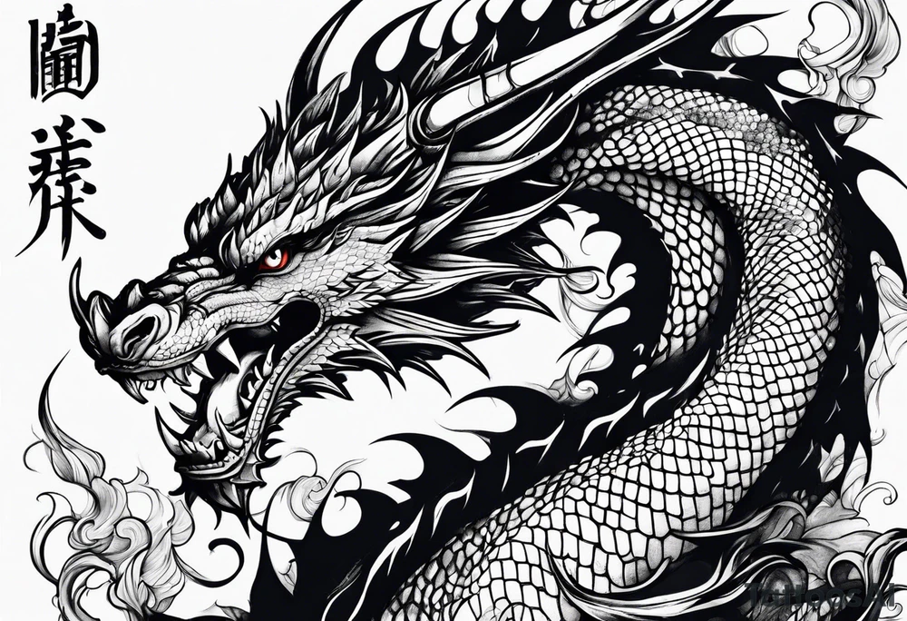 Dragon tattoo idea