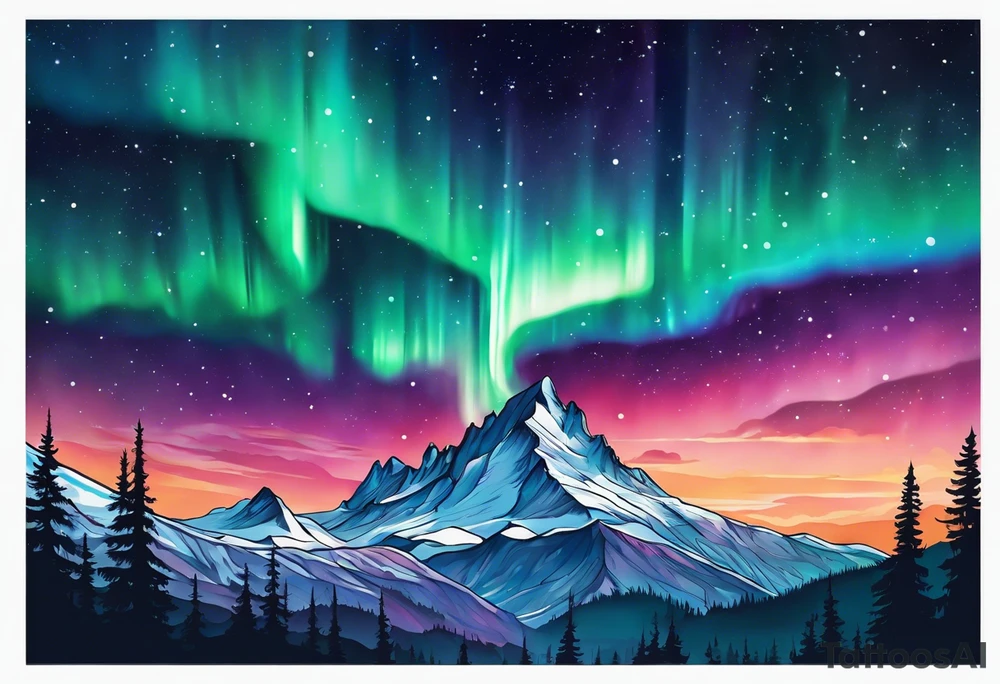 Aurora Borealis tattoo idea