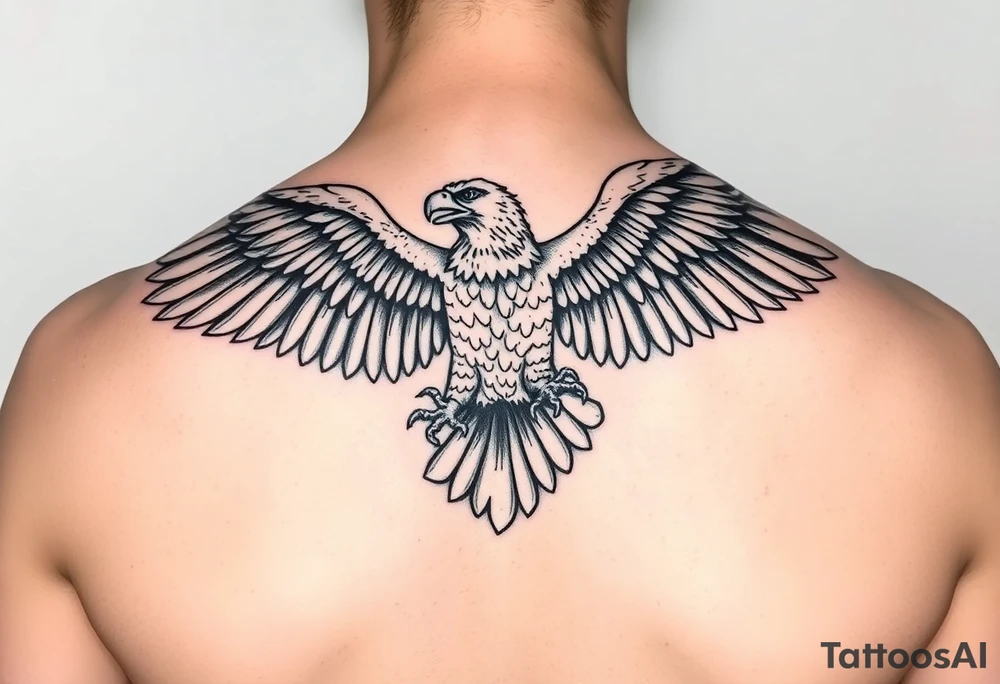 majestic eagle spreading wings against mountain peaks tattoo idea majestic eagle spreading wings against mountain peaks tattoo idea