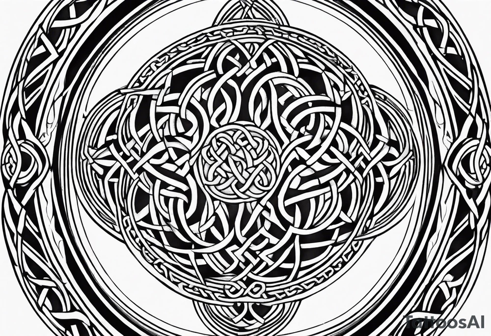 celtic circle tattoo idea