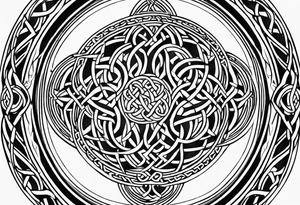 celtic circle tattoo idea