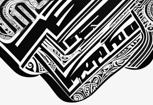 only letters "MRBG" tattoo idea