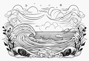 Sea tattoo tattoo idea
