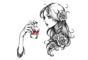 Loveless 
 death bringer  handing me 
poison bottle tattoo idea