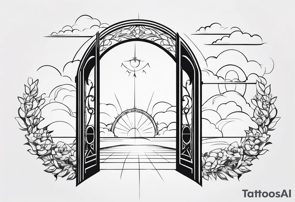 heaven gate vector tattoo idea