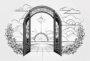 heaven gate vector tattoo idea