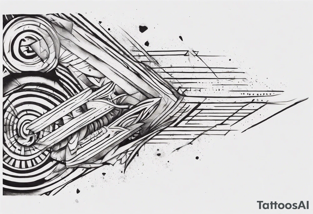 torn thick lines on a forearm. Not much of empty space tattoo idea torn thick lines on a forearm. Not much of empty space tattoo idea