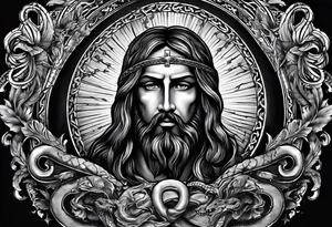 Bible verse: "Jesus replied "Behold, I give unto you power to tread on serpents and scorpions, and over all the power of the enemy: and nothing shall by any means hurt you"" tattoo idea