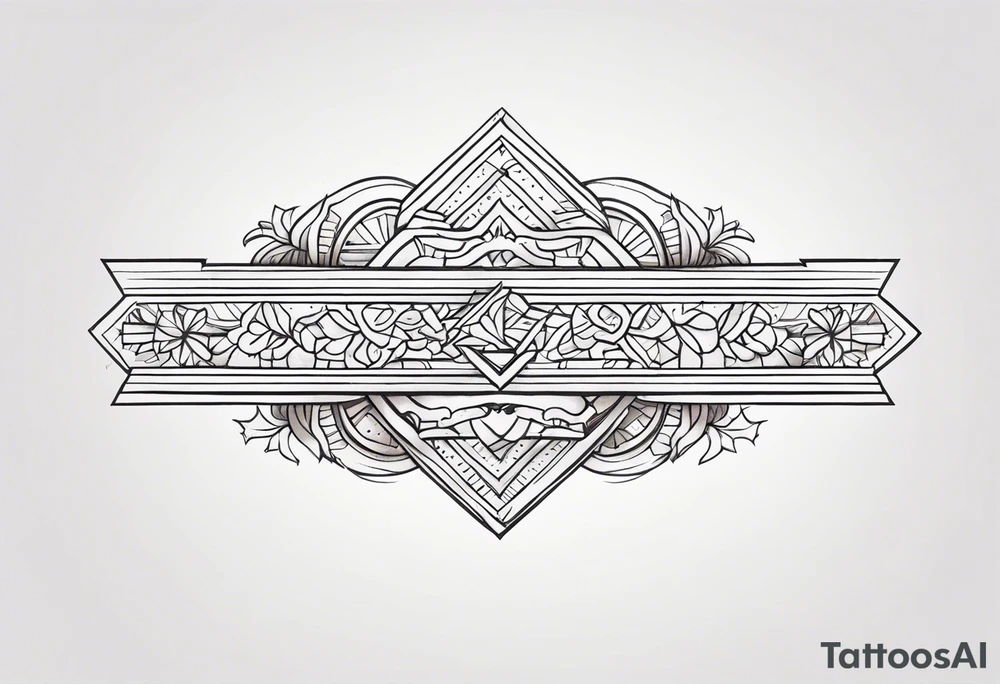 Horizontal Band tattoo idea