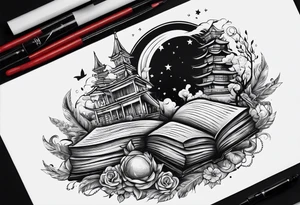 Book lover tattoo idea