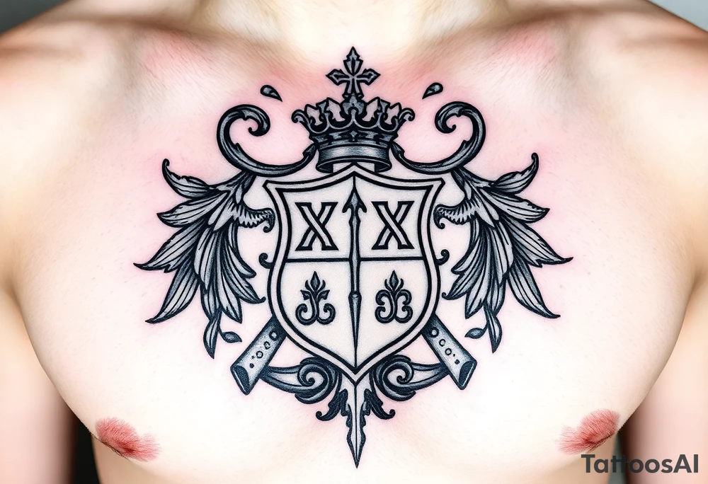 Smith, Irish family crest very intricate tattoo idea