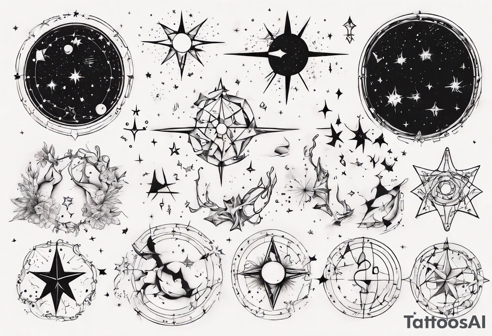 Constellations tattoo idea