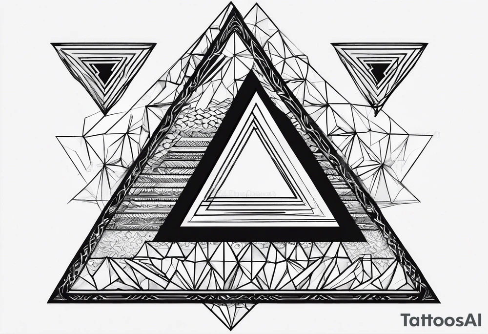 triangles tattoo idea