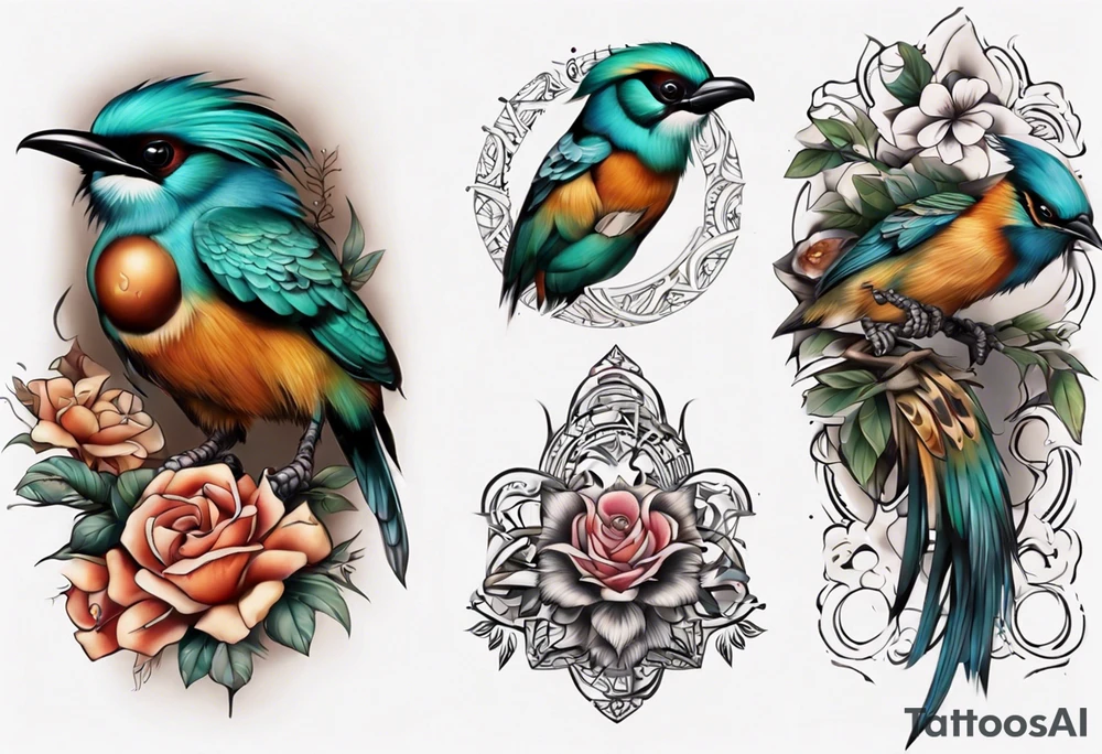 Motmot forearm tattoo tattoo idea