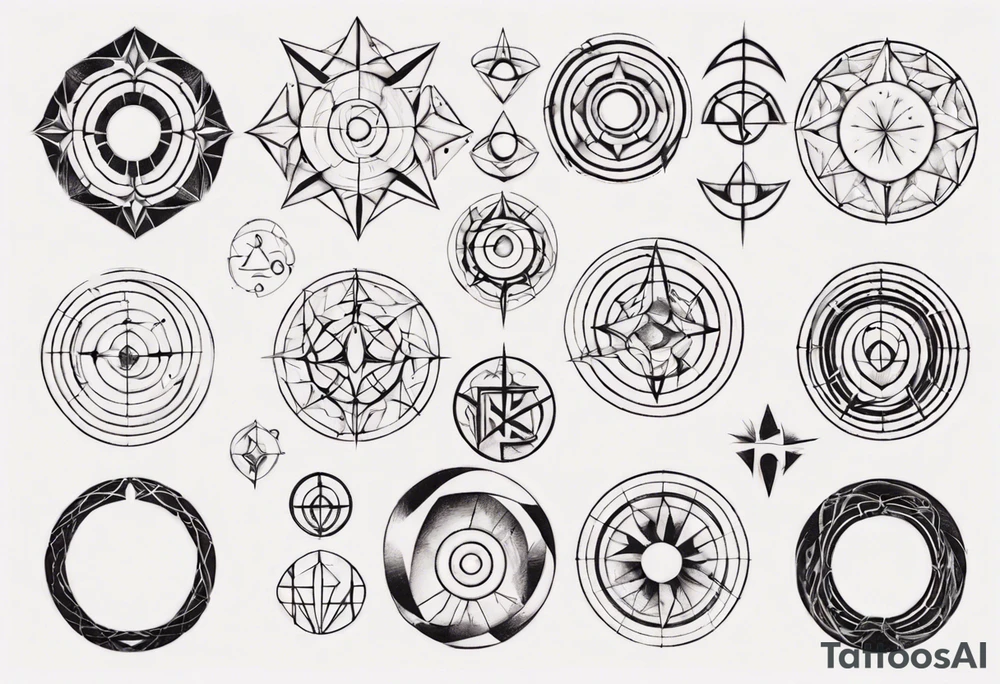 Imperfect circle tattoo idea