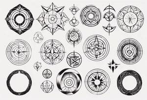 Imperfect circle tattoo idea