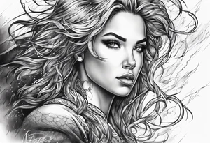 Lightning and thunder tattoo idea