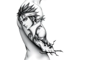 Naruto and sasuke tattoo idea