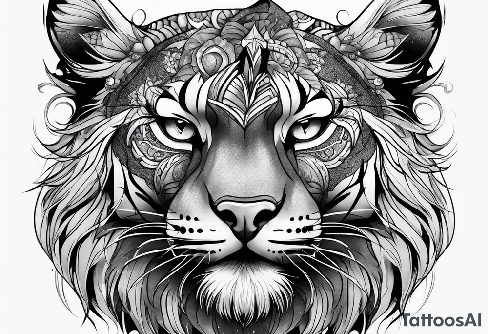 Big cat tattoo idea