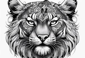 Big cat tattoo idea