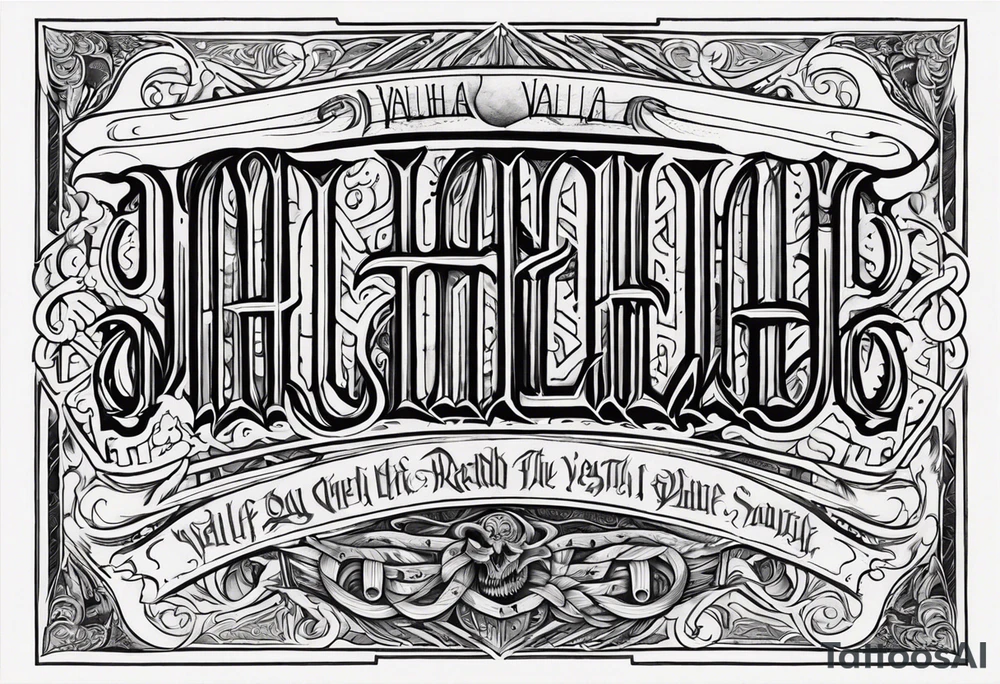 Valhalla death 
prayer poem tattoo idea