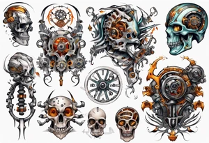 mechanical tattoo idea