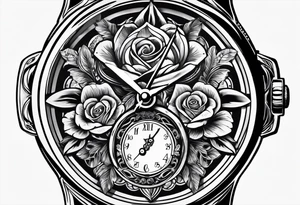 eine Taschenuhr mit kette tattoo idea