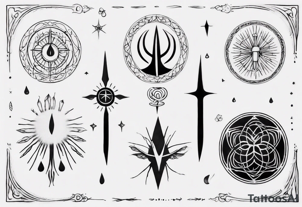 The Awen tattoo idea