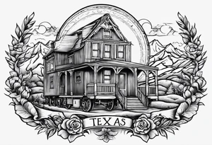 Texas, Colorado, world travel tattoo idea