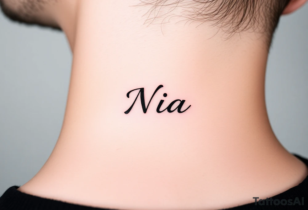 name Nia tattoo idea