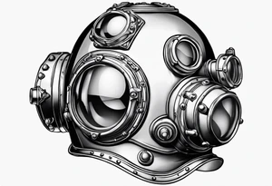 mark v diving helmet tattoo idea