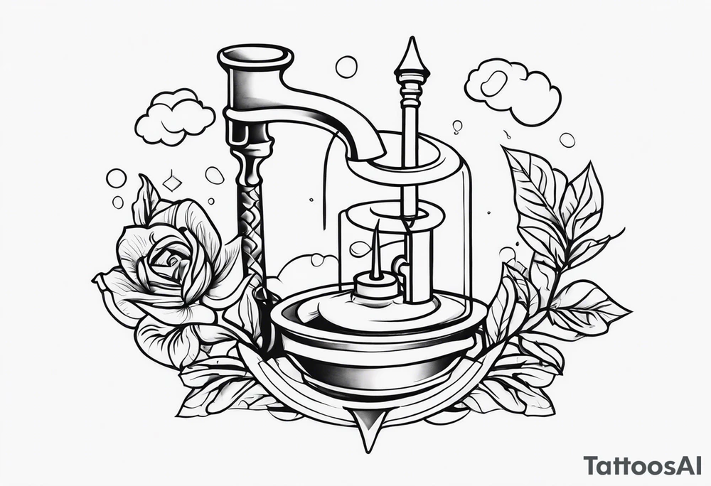 A pretty bong tattoo idea