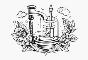 A pretty bong tattoo idea