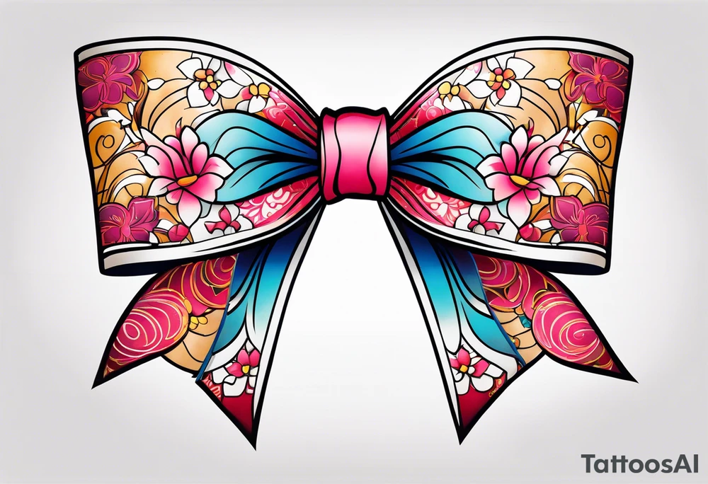 Girly bow tattoo idea