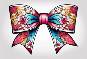 Girly bow tattoo idea