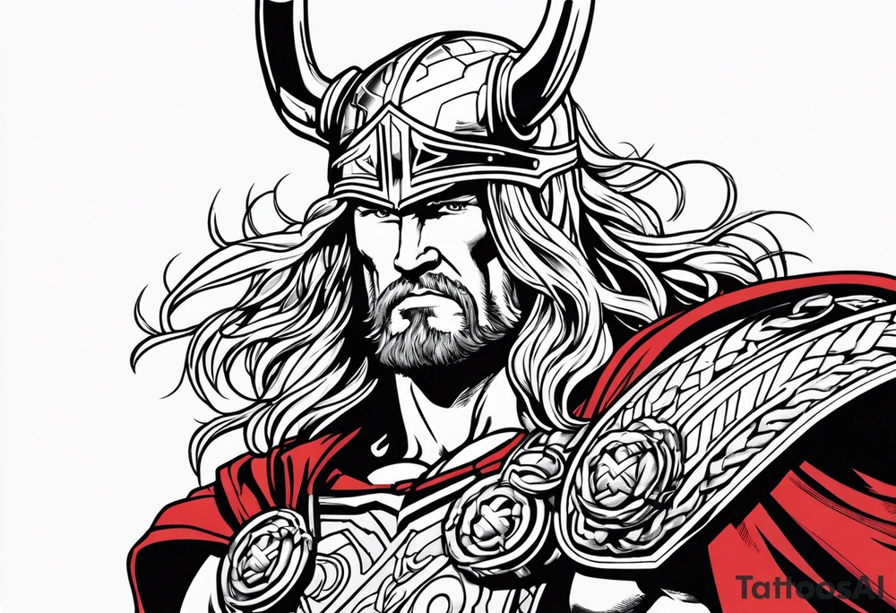 The Mighty Thor from the 1980's comics tattoo idea