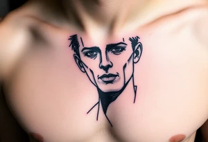 A clockwork orange movie related tattoo with alex face tattoo idea