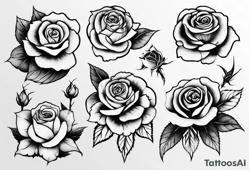 Rose tattoo idea
