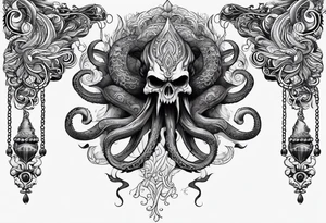 Kraken arm sleeve tattoo idea