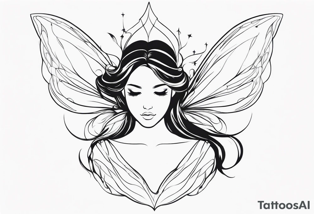 Ethereal Fairy tattoo idea