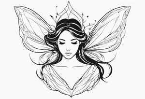 Ethereal Fairy tattoo idea