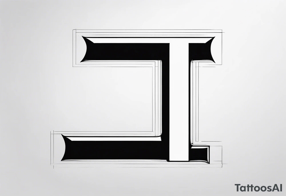 Picture of the letter I to represent oneself tattoo idea