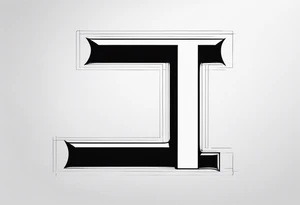 Picture of the letter I to represent oneself tattoo idea