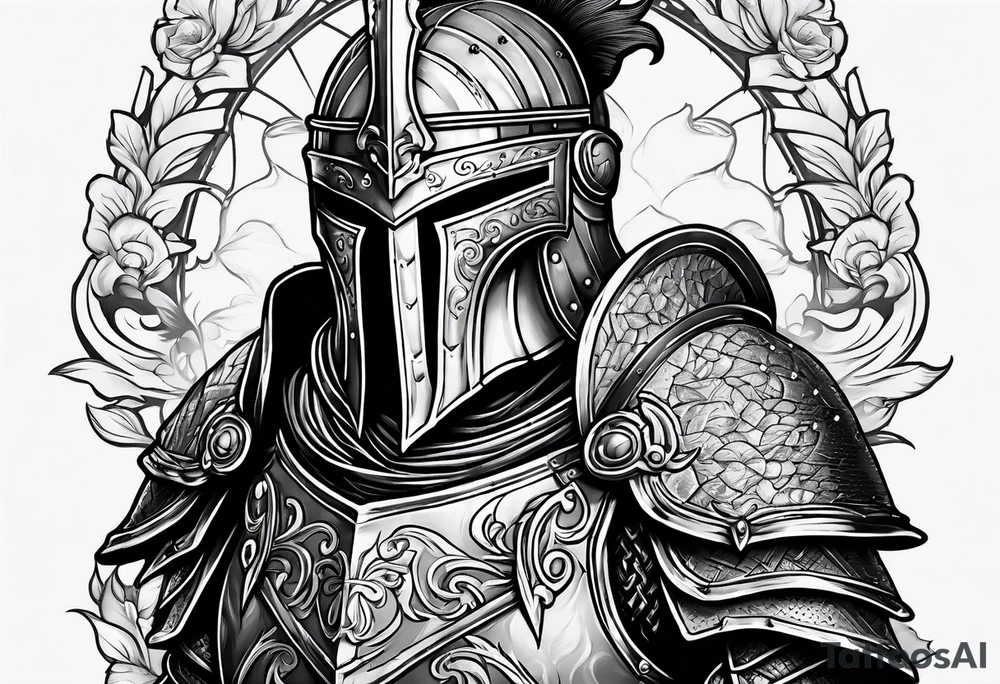 knight in armor tattoo idea