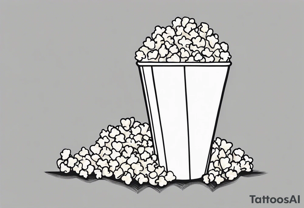 Popcorn tattoo idea