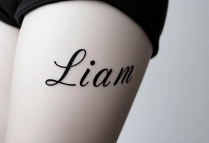 Graffiti lettering "Liam" tattoo idea